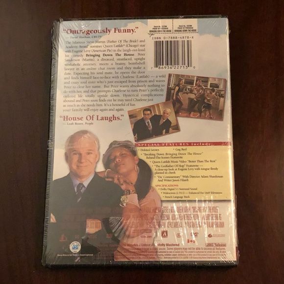 Bringing‎ Down the House DVD Wide Screen with Steve Martin NWT, 2003 - Picture 3 of 4